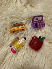 Lot of 4 school themed claw clips