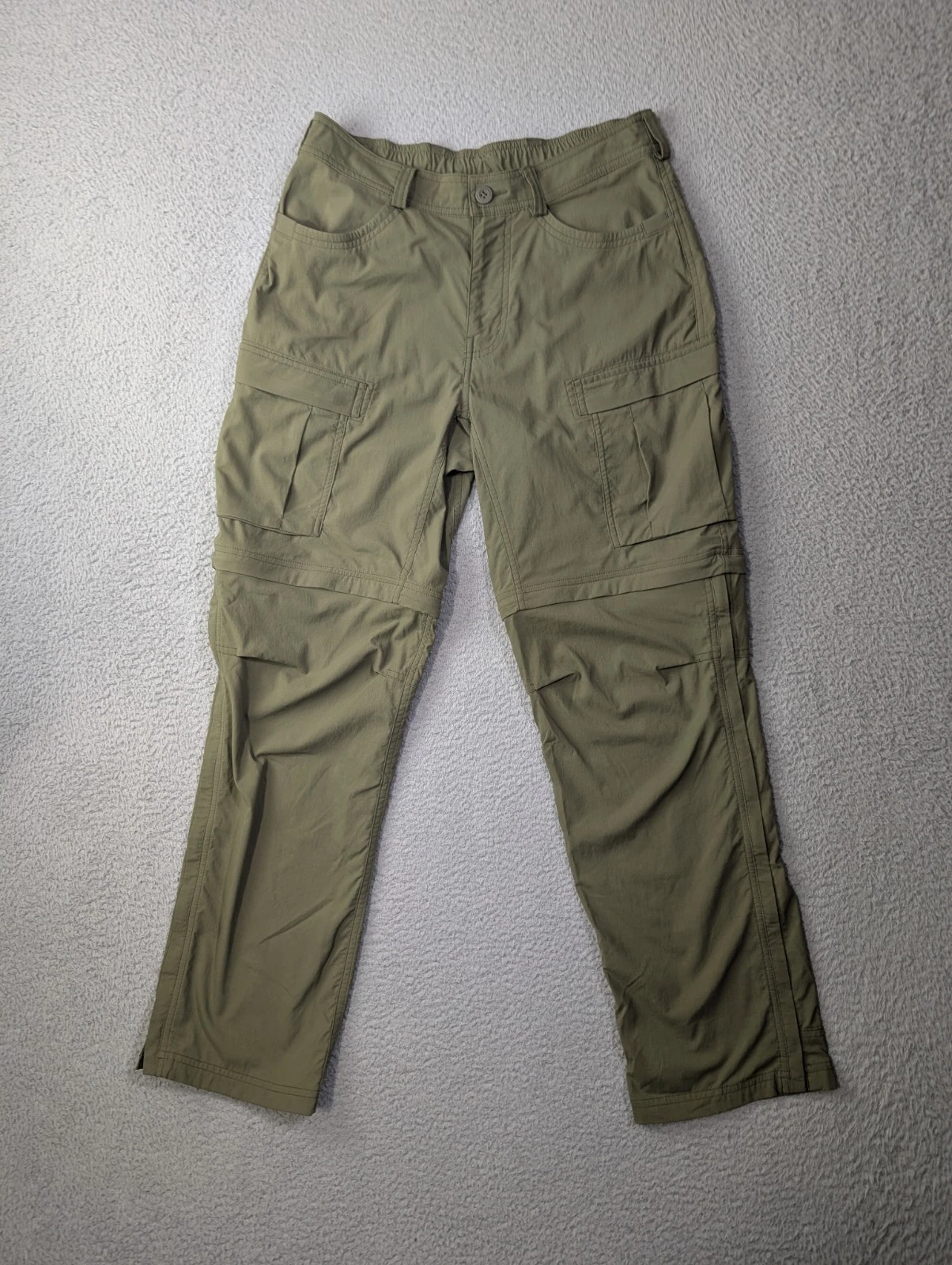 REI Co-op Sahara Convertible Pants Mens 32x32 (Meas 30x29.5) Green Hiking