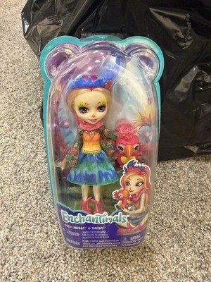 Enchantimals Peeki Parrot & Sheeny Doll Set   New