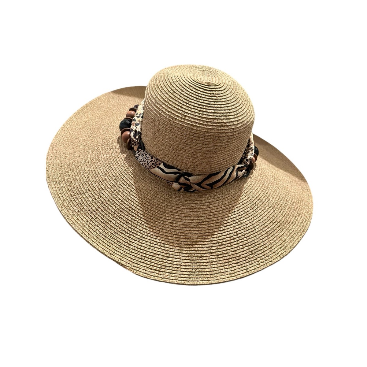 Vintage Ladies Cappelli Straworld, IncTM Straw Hat ea1ae3398a5950171e690abbd3ffba  main image 3