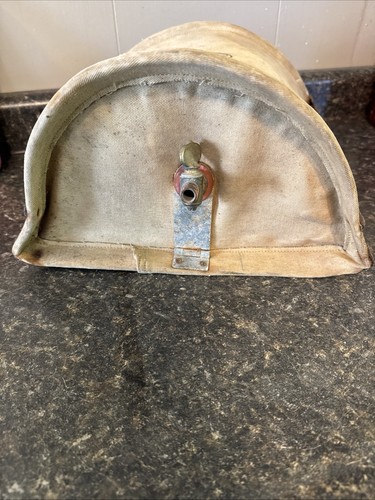 Bolsa de agua de lona Fuller vintage grifo de latón plegable - Imagen 14 de 18
