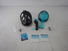Full Face Snorkel Mask Adults Dry-Top Snorkeling Gear w/Camera Mount Size S/M