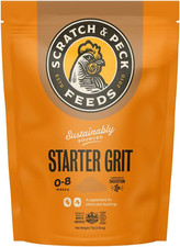 Scratch and Peck Starter Grit Supplement for Chickens and Ducks - 7 Lbs Bag - Es