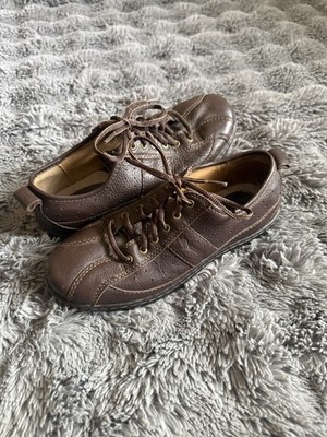 Vintage Cabela s Brown Pebbled Leather Walking Shoes 90s Y2K