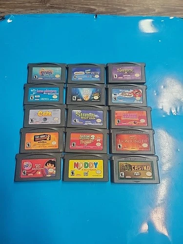 Tested Lot of 15 Nintendo Gameboy Advance GBA No Doubles