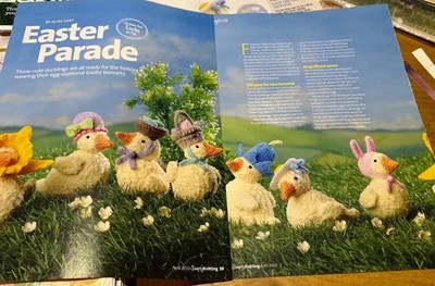 Alan Dart Osterparade Entlein STRICKMUSTER Frühling Küken Gärtnerparty
