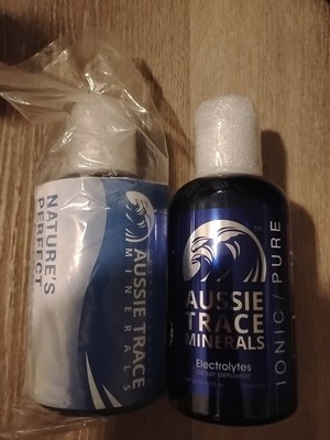 2 Pack Aussie Trace Minerals   High Magnesium Electrolyte Drops 8 Fl Oz Mfg06/23