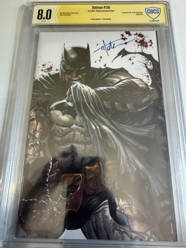 BATMAN #136 CBCS 8.0 CVR-H TYLER KIRKHAM VIRGIN VAR WHATNOT SIGN TYLER KIRKHAM