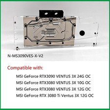 Granzon GPU Water Block For MSI RTX 3080 3090 VENTUS 3X OC N-MS3090VES-X-V2