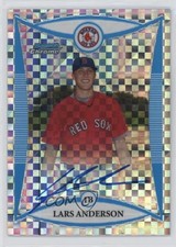 2008 Bowman Chrome Prospects Prospect X-Fractor 236/250 Lars Anderson Auto 0o48