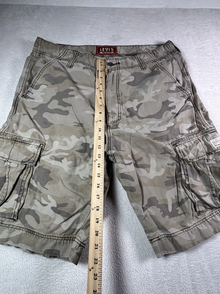 Pantalones Cortos Carga Levi's Para Hombre 38 Camuflaje Multi Bolsillo Exterior Informales Para Hombre Foto 3 de 4