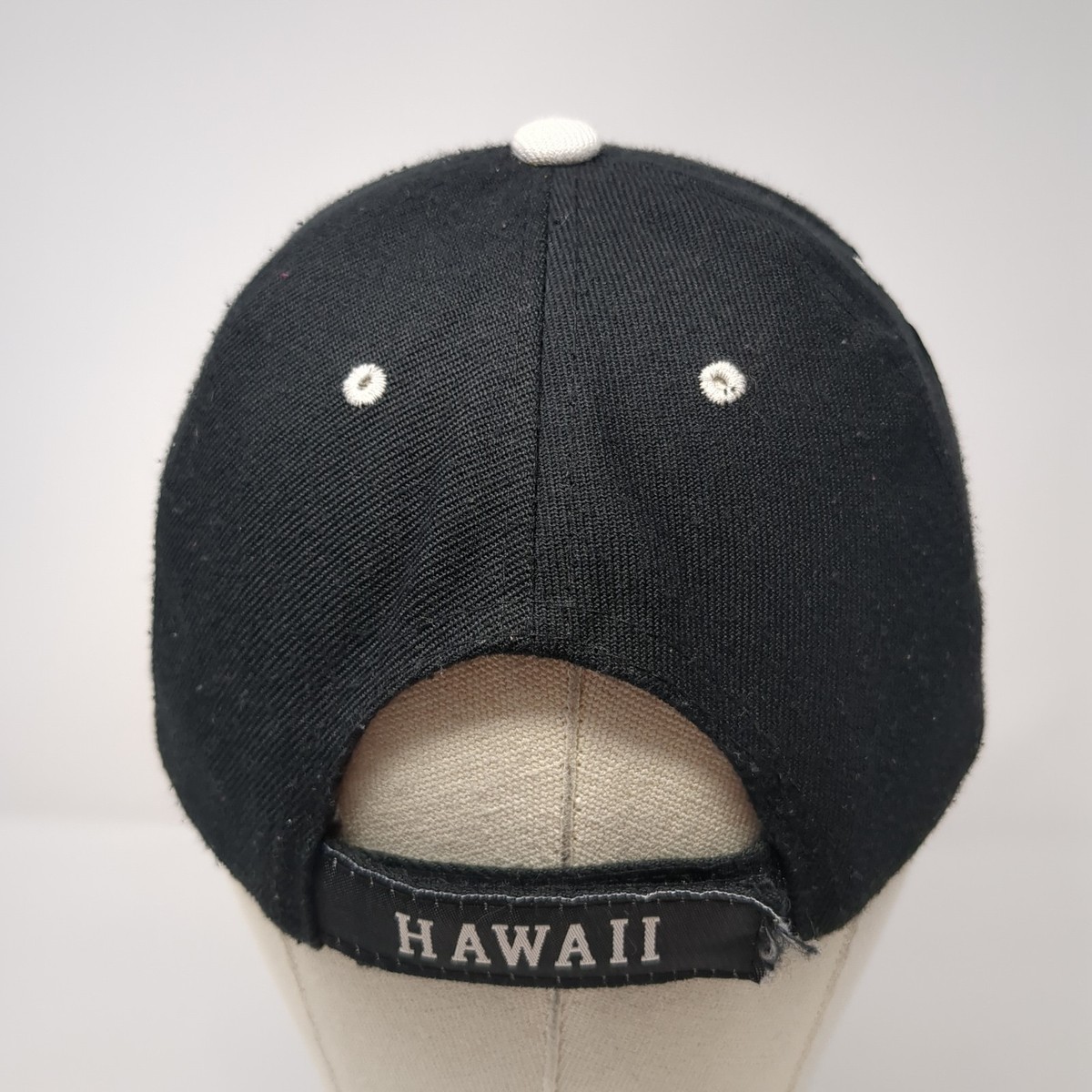 Hawaii Aloha State Strapback Baseball Cap Black One Size Banana Expression View 6