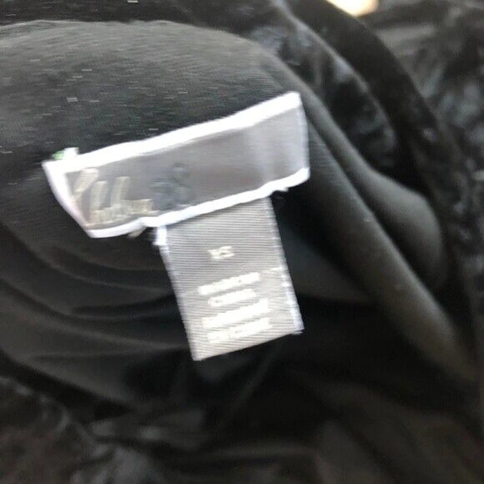 Vestido Chelsea28 Midi Mujer XS Negro Terciopelo Calce y Acampanado Fuera del Hombro Cachicho Foto 3 de 4