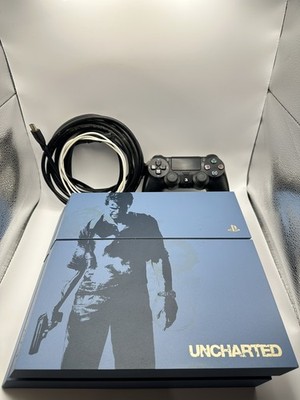 Sony PlayStation 4 Uncharted 4: Limited Edition 500GB Gray Blue Console Bundle 