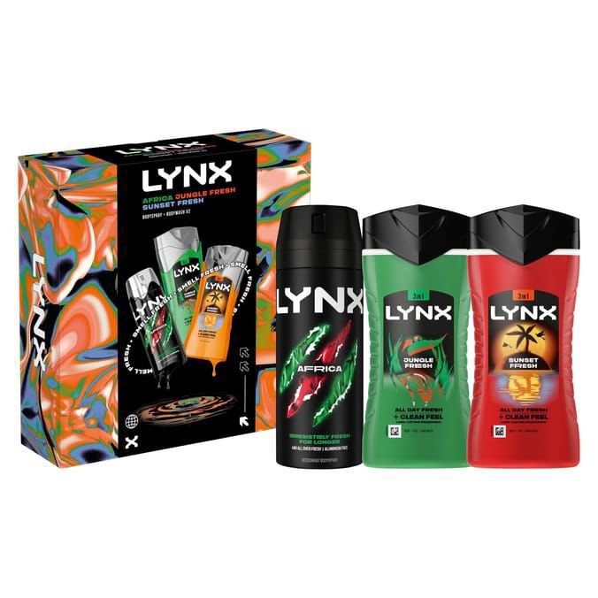 LYNX Jungle Fresh The Trifecta Gift Set For Him