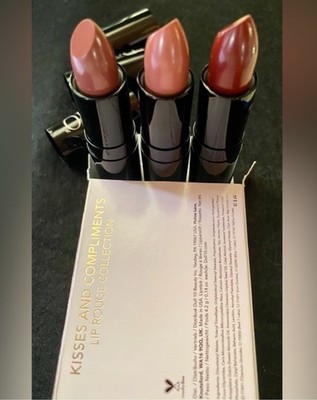 Doll 10 Set of 3 Lipsticks NIB  Kisses and Compliments  Made in USA High Pigment