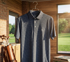 NEW Rhoback The Moneyline Men's Short Sleeve Performance Polo