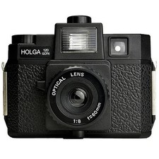 Holga 120 GCFN Medium Format Film Camera Built-in Flash and Glass Lens Black 