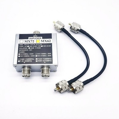 MX62 Duplexer Antenna Coupler Improve Signal Receptionfor FT857D FT911 ATAS-120
