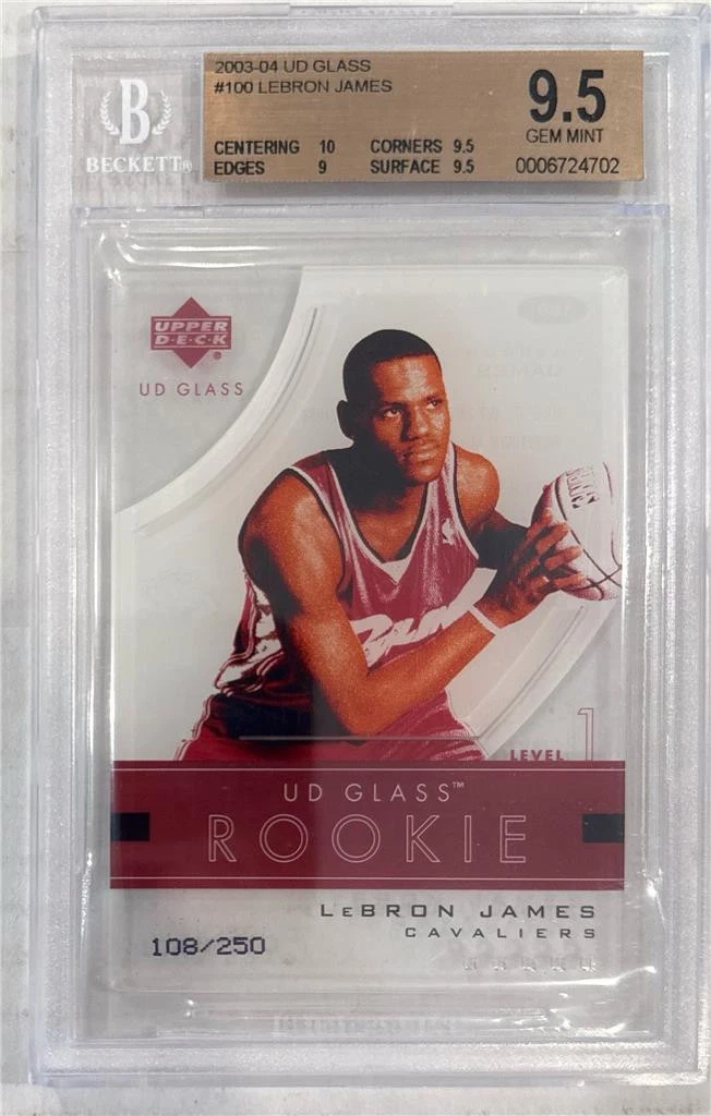 2003-04 UD Glass - LeBron James #100 for sale | eBay