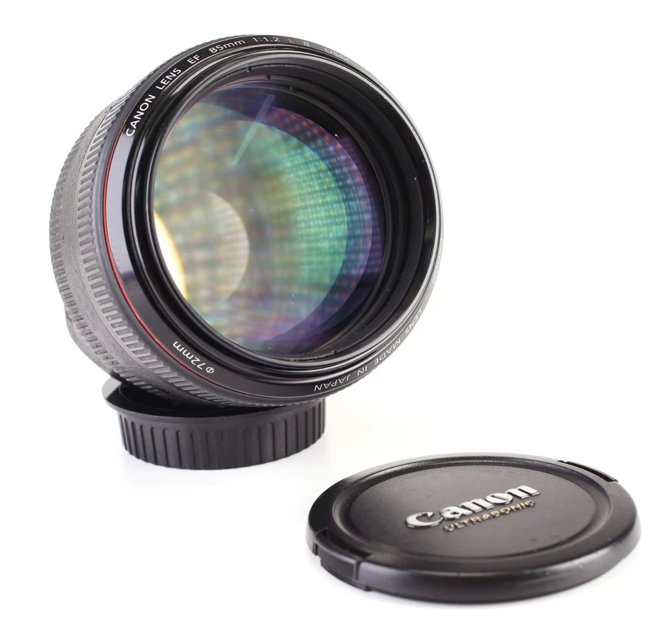 Canon EF 85mm II F1.2 L USM Autofocus Prime Lens for EOS DSLRs Front & Rear Caps - Image 4 of 4