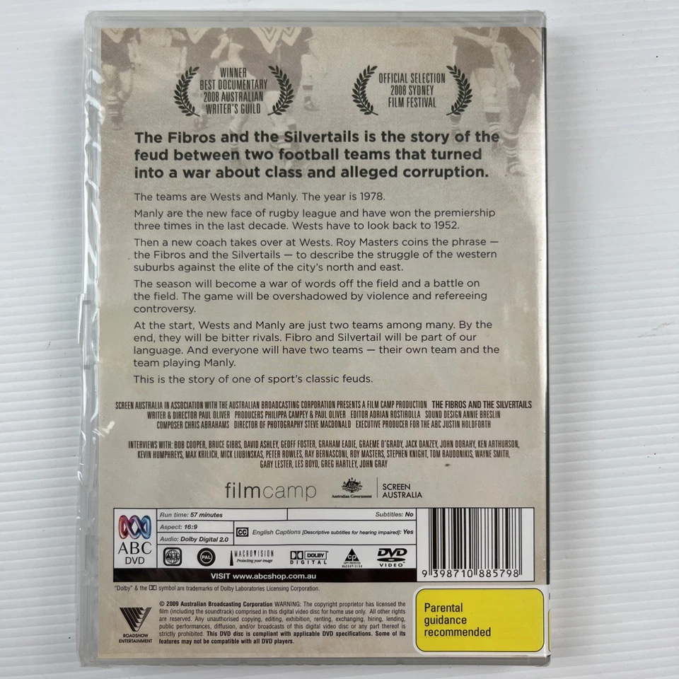 The Fibros and the Silvertails 2007 DVD All Regions NRL Rugby Documentary NEW - Image 2 of 3