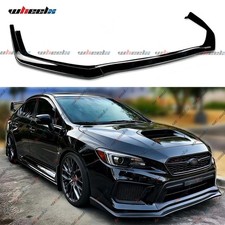 Jdm Cs Style Gloss Black Front Bumper Lip Splitter For 2015-2021 Subaru Wrx Sti