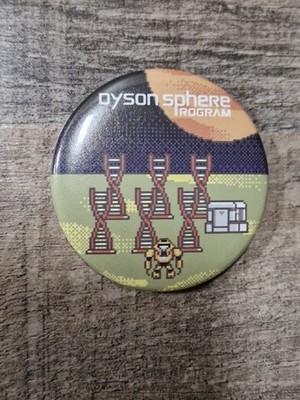 Dyson Sphere Program Anstecker Button Pin Retro Sci-Fi Merchandise Gamescom 2025