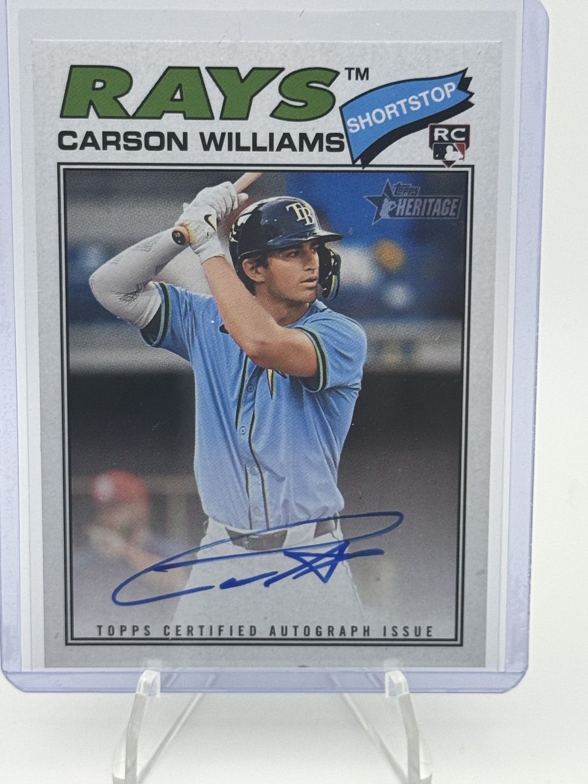 2026 Topps Heritage - Real One Autographs Carson Williams #ROA-CW (AU, RC)