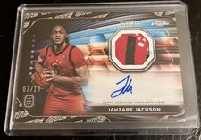 2023-24 Topps Chrome OTE Jahzare Jackson BLACK WHITE Refractor Auto PATCH SP /10