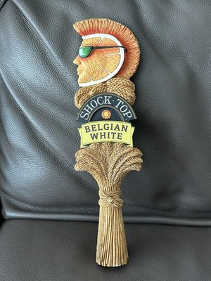 Shock Top Belgian White Tap Handle Orange Craft Beer Keg Pull Knob Man Cave