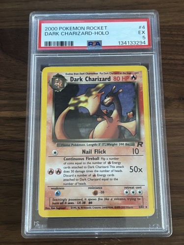 Dark Charizard (Unlimited) graded PSA 5 for sale on eBay