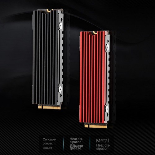 Dissipateur thermique M.2 2280 NVMe M.2 SSD dissipateur thermique tampon de refroidissement aluminium dissipation2606 - Photo 2/8