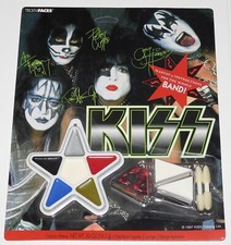 KISS Makeup Kit Halloween 1997 MISPRINT Reunion Tour Vintage Kiss UNPUNCHED Card