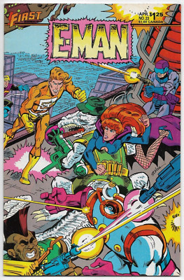 E-Man #23 First Comics Staton Cuti Burchett 1985 FN/VFN