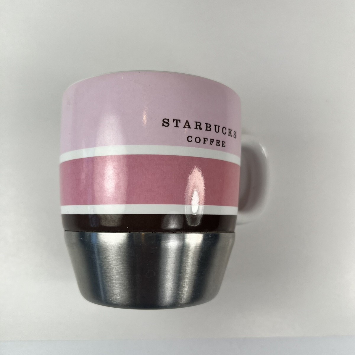 Starbucks Coffee Mug 3-tone With Stainless Bottom Ceramic Cup 8 oz | eBay
