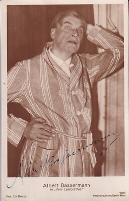 Albert Bassermann-Leiser Verlag No. 9007-original signed ''circa 1935''