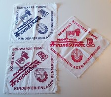 3x Deckchen Ferienlager Rennersdorf Schwarze Pumpe Freundschaft JP FDJ GST