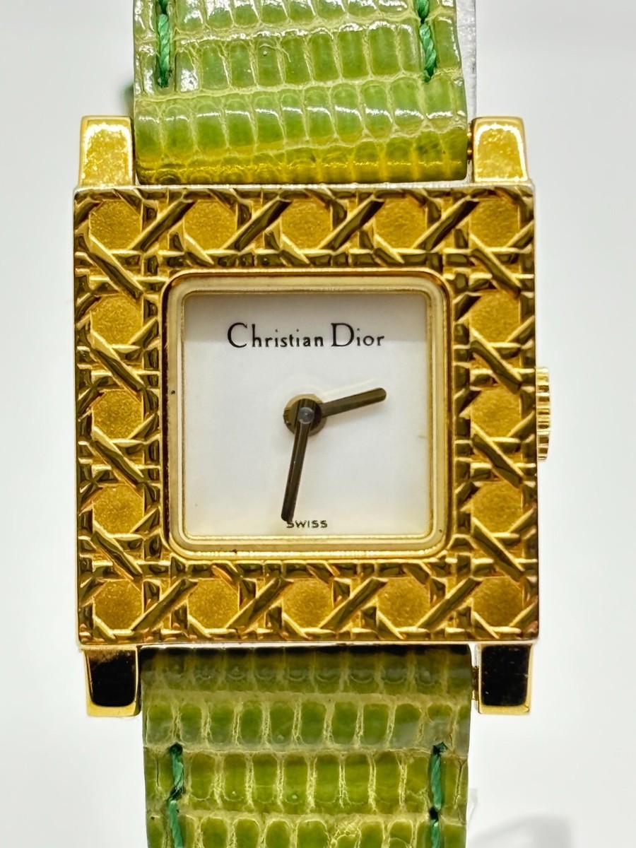 Near Mint] Christian Dior D60-159 La Parisienne Watch w/ 3 Belts