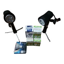 LS LED Tabletop Photo Lighting Kit Portable Studio Lamp White, Set of 2 W 7 Bulb