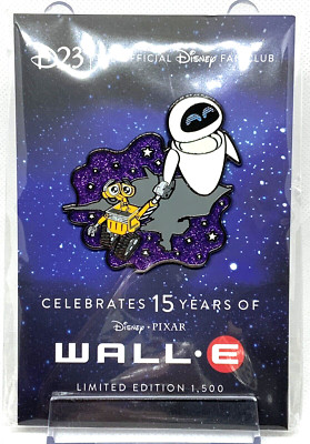 Disney Pixar D23 2023 Wall-E & Eve 15th Anniversary LE 1500 pin