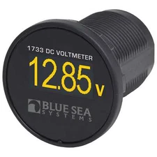 Blue Sea 1733 Marine Mini OLED DC Voltmeter Boat Electrical Systems