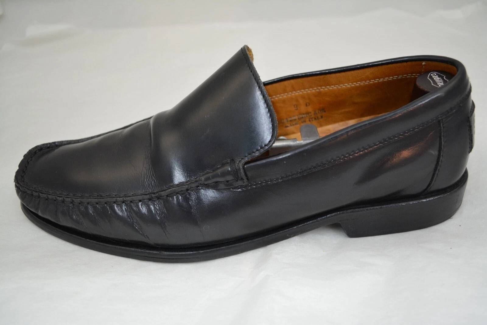 Scarpe eleganti uomo COACH nere in pelle con slip on taglia 9 D ITALIA