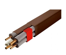 Durable Brown Plastic Pipe / Cable Trunking for Neat Management - 80x60mm - 16M