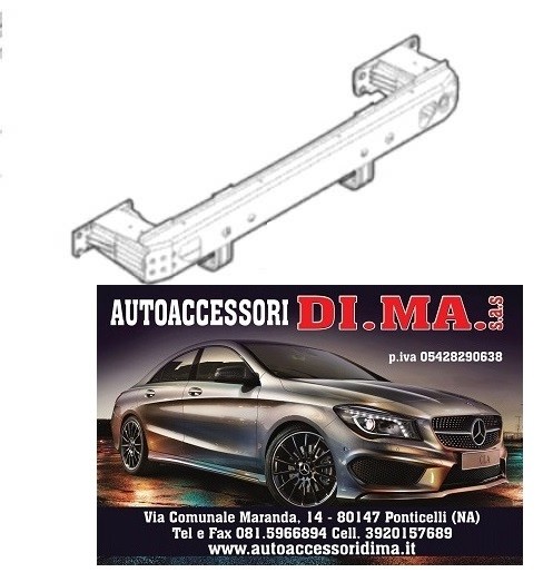 RINFORZO PARAURTI POSTERIORE FIAT PANDA DAL 2012 IN POI NUOVO