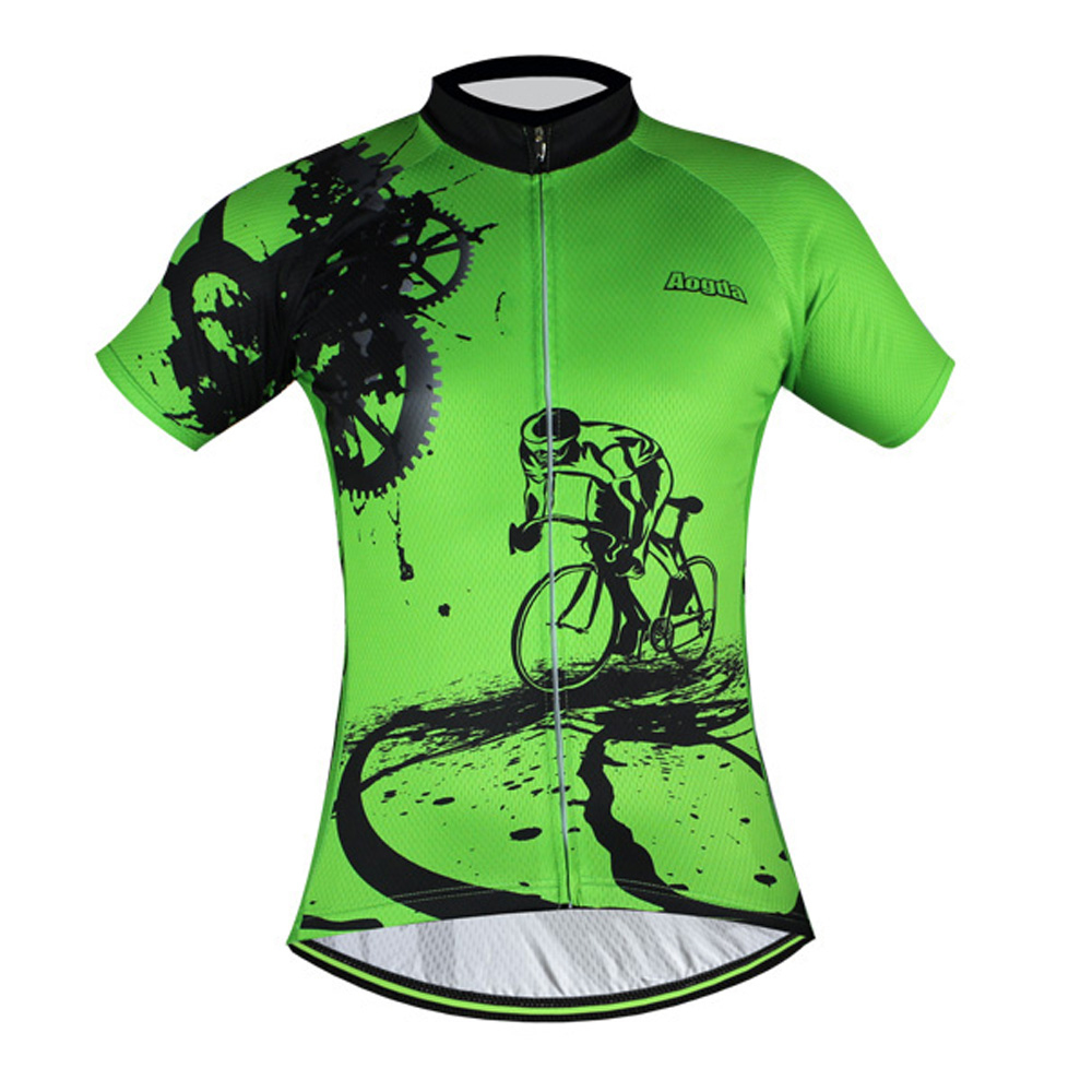 Men's Cycling Jersey Full Zip Bike Bicycle Jersey Shirt Leading Racer 4Color eBay
