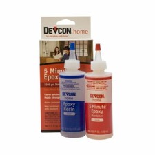 Devcon DV20945 High Strength 5 Minute Epoxy Glue 8.5 fl oz 250ml pack 