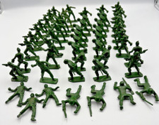 Vtg Tim Mee Toys Lot of 53 Toy Soldiers 2.25inch Green Army Men Soldiers
