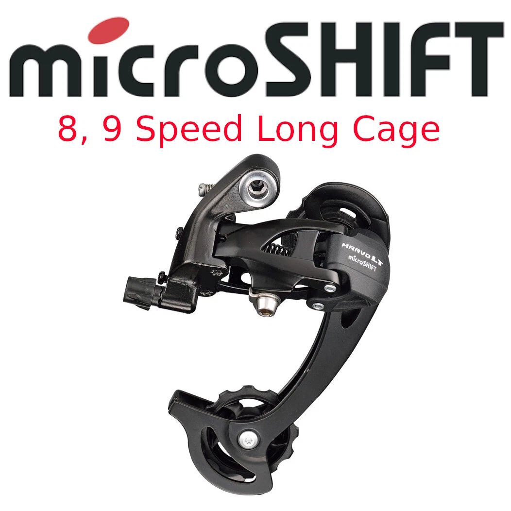 microSHIFT Marvo LT M46 8 9 Speed Rear Derailleur Bike Long Cage