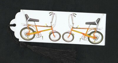 Chopper Bicycle Retro 70's Book Marker Bookmark - Birthday Gift Stocking Filler